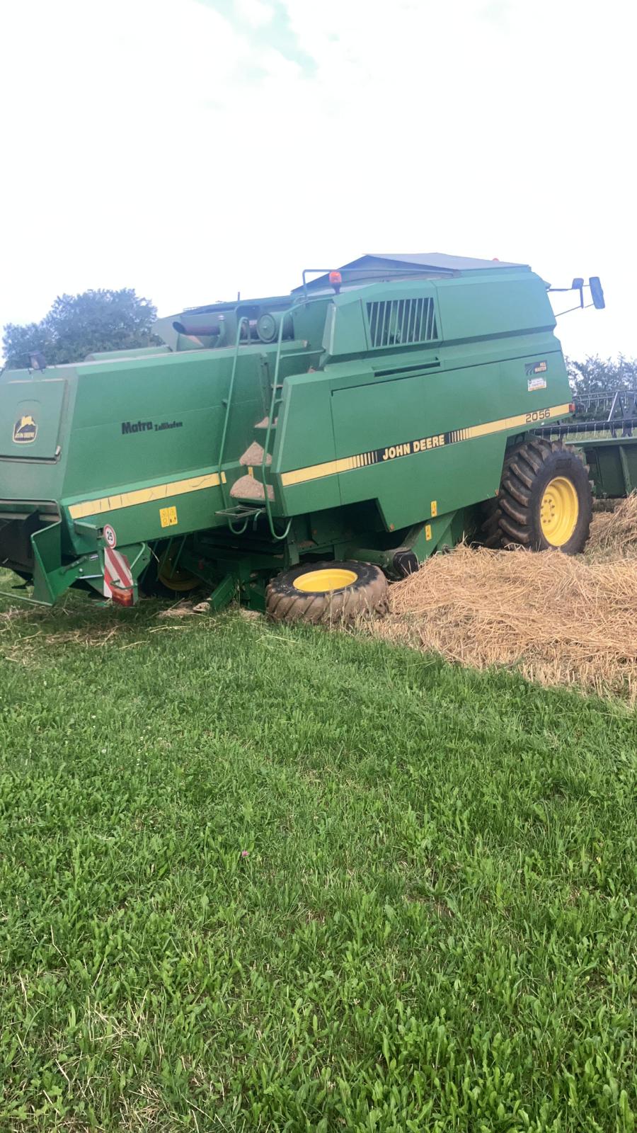 combine renversée - récupération